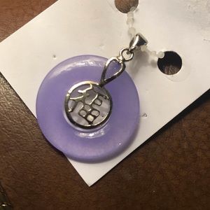 Purple jade pendant